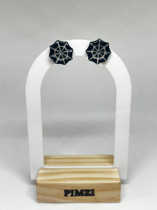 Boucle d’oreille toile d’araignée